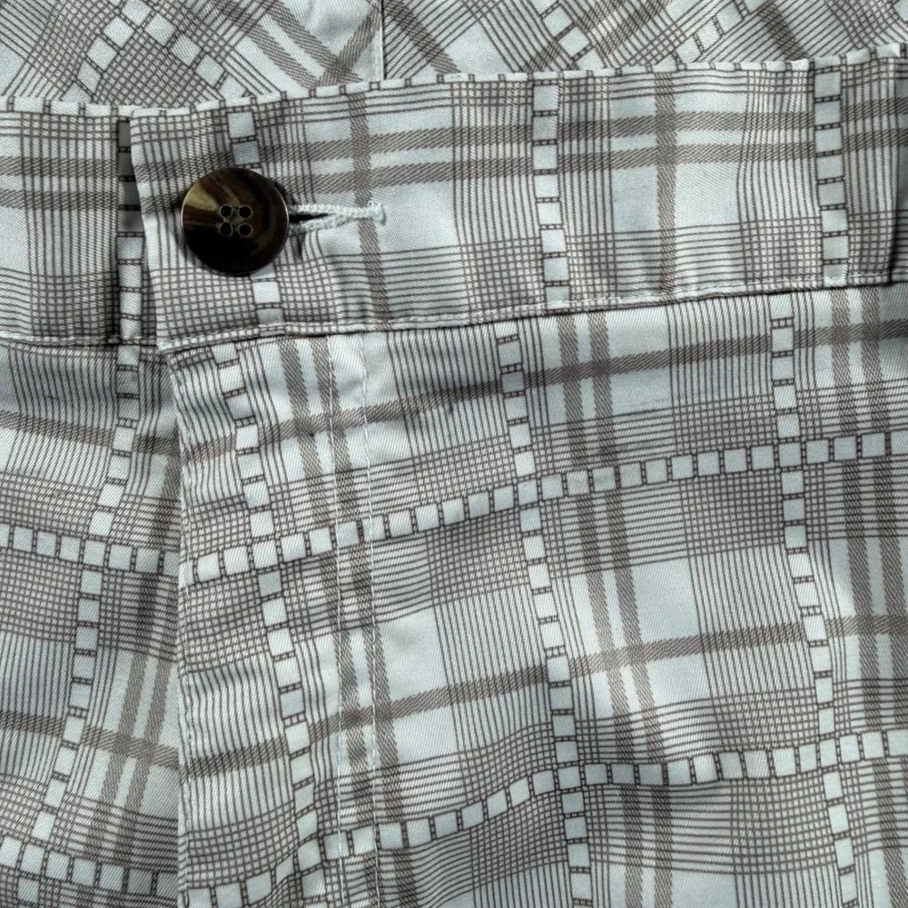 Adidas ClimaLite Mens Golf Shorts Plaid Brown Size‎ 42 Kapalua athletic outdoor